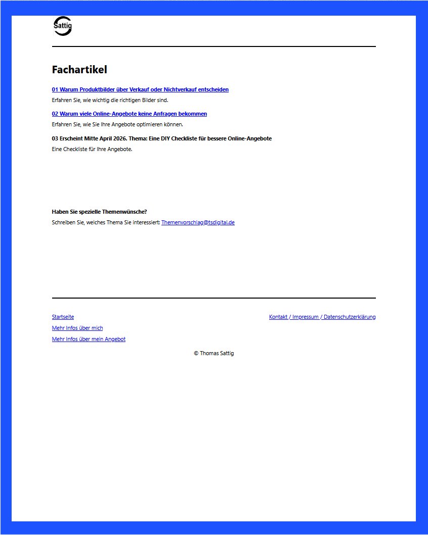 Fachartikel Übersicht